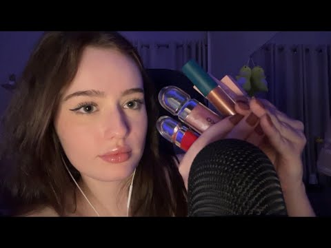 ASMR passando GLOSS + sons de boca 💄💋