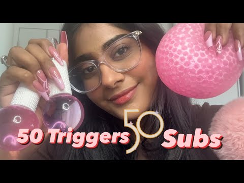 ASMR | 50 Triggers on 50 Subs Special