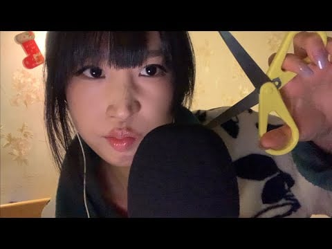 ASMR not for sleeping❌ Mic scratching, cutting✂️ foam cover🫧