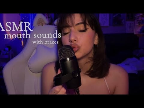 ASMR mouth sounds with braces ❤️ ( extended )