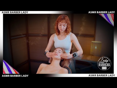 💈 ASMR Face Massage by Barber Lady Angelica