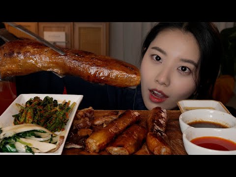 ASMR 곱이 사라진 숯불 통대창+막창 먹방 DEACHANG KIMCHI MUKBANG ㅣ GRILLED BEEF LARGE INTESTINES