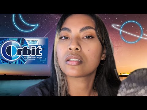 ASMR No Talking Chewing Orbit Peppermint Gum And Snapping Gum Mouth Sounds Loop