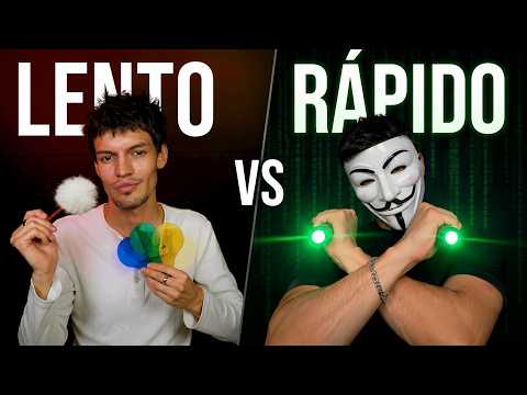 Asmr LENTO vs RÁPIDO con @molasmr