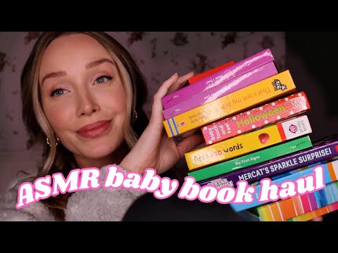 ASMR BOOK HAUL | tingly tracing + tapping!