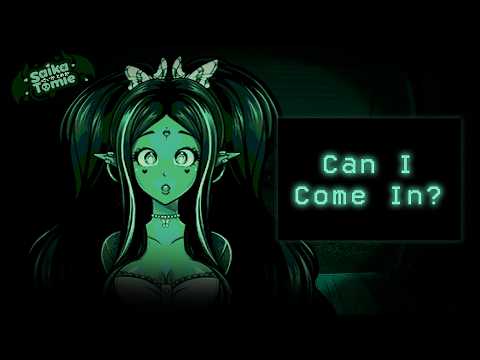 F4A 🖤💀Cute Strange Visitor Wants To Be Let In... 💀🖤 | No, I'm Not A Human ASMR Roleplay