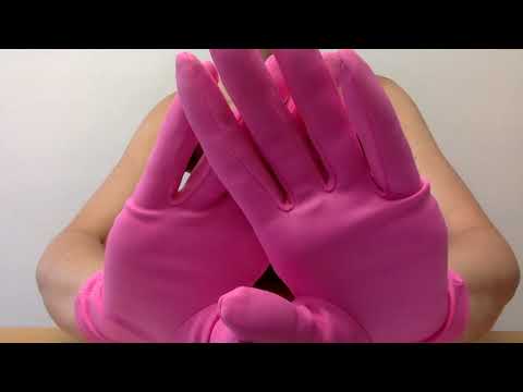 ASMR Mummy Opens and Tries On New Silky Candy Pink 'DENTS' Classic Gloves