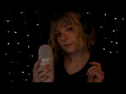 ASMR | close up, clicky & breathy whispering - semi lofi, ambience sounds, mouth sounds