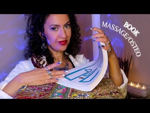 💤 BOOK MASSAGE/OSTEO - asmr pour s'endormir - chuchotement, page flipping...