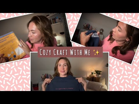 ASMR | ✨ Cozy Craft With Me | Hand Embroidery, Gentle Chatting & Relaxing Craft Sounds 🧵💬