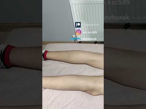 MASSAGE THAT RELIEVES THE TENSION IN THE HAMSTRING MUSCLE #satisfying #relaxing #asmr #shorts