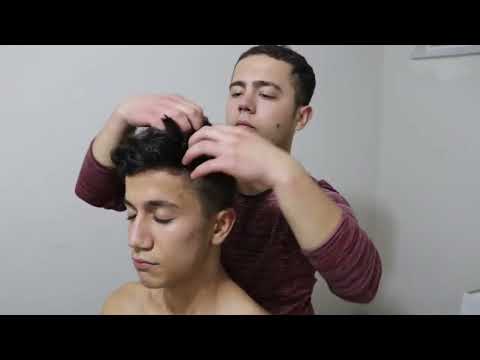 ASMR TURKİSH BARBER MASSAGE HEAD NECK BACK BREAST AMR EAR FACE MASSAGE