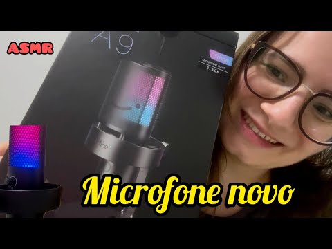 ASMR UNBOXING MICROFONE FIFINE A9 #asmr #unboxing
