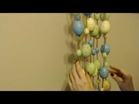 ASMR Request | Handling Plastic Egg Garland