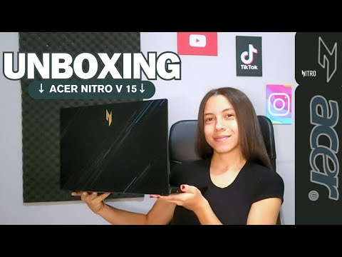 ASMR UNBOXING - Notebook Gamer Acer Nitro V 15 RTX 3050