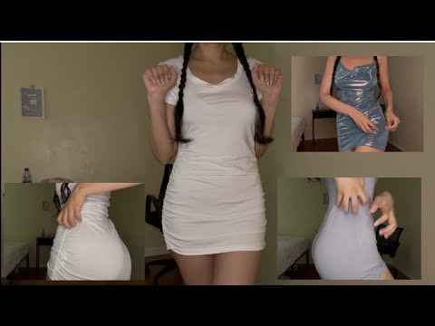 Lofi ASMR 🤍 Dress fabric sounds 