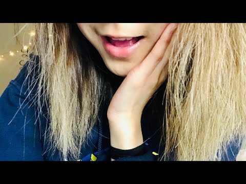 ASMR Up-Close Tongue Clicking, Hand Visuals, & Chill Whispered Rambles~