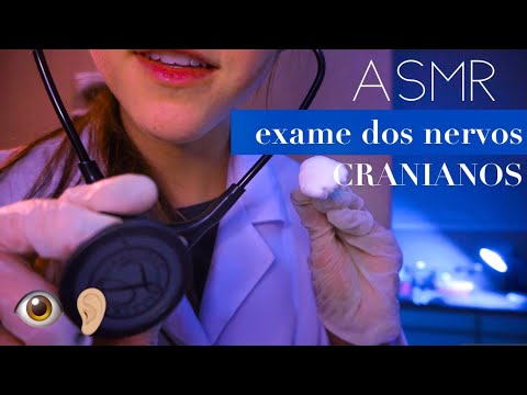 ASMR roleplay  EXAME dos NERVOS CRANIANOS MAIS DETALHADO que você vai ver!