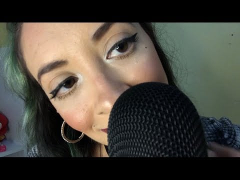 ASMR Mouth sounds and hair touching!💜 Relax