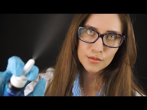 Visita médica y examen de nervios craneales para cuidarte | ASMR Español | Asmr with Sasha