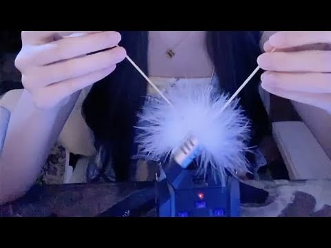 Deep ASMR Ear Cleaning & Massage: Goose Feather, Powder Puff & Cotton Swabs / 2Hr (No Talking)