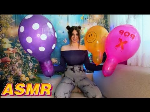 ASMR | How To Create The Tear Drop Effect On 14-Inch Balloons 🎈 + Popping 