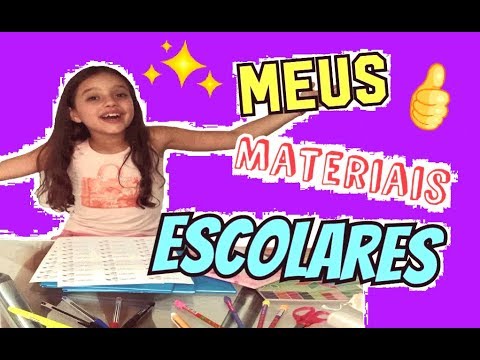 MEUS MATERIAIS ESCOLARES 2018 #muitofeliz