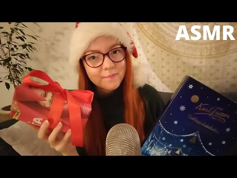 ASMR SUOMI 🎄 Jouluisia triggereitä 🤶 Naputtelua • Syömisääniä • Raapimista