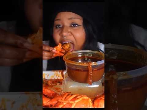 Sheesh! Lobster Asmr Mukbang. Girl eating seafood!