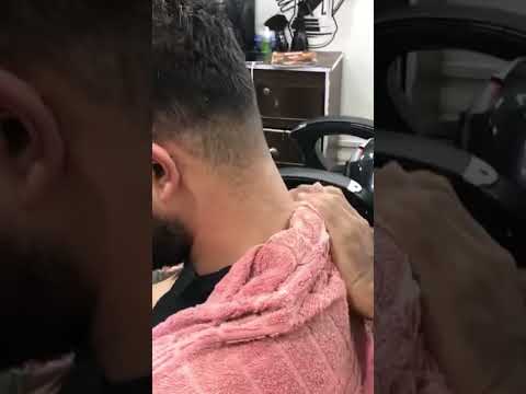 Watch Stress Melt Away 😌 #neckpainrelief #shorts #barber #relaxing #massage #healsound #calmvibes