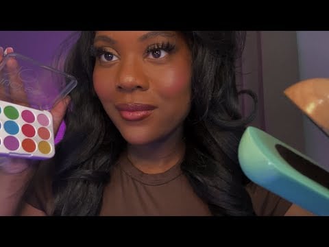 ASMR Big Sister Invites You to Play With Pretend Makeup 💄 Cozy Personal Attention & Hair Play
