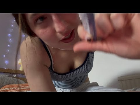 Lofi ASMR - bestie parts your hair (personal attention, soft spoken, inaudible) 🎀💆‍♀️