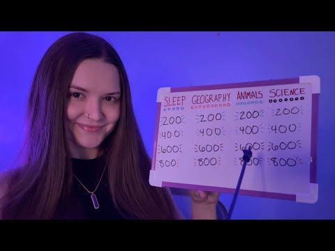 ASMR Let's Play Jeopardy! 🏆 🧩 (ASMR Trivia Question Game)