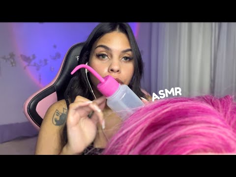 ASMR Tratamento do couro cabeludo 💆🏻‍♀️