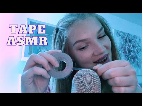 ASMR Intense Tape Sounds on Mic | Crinkly and Sticky!