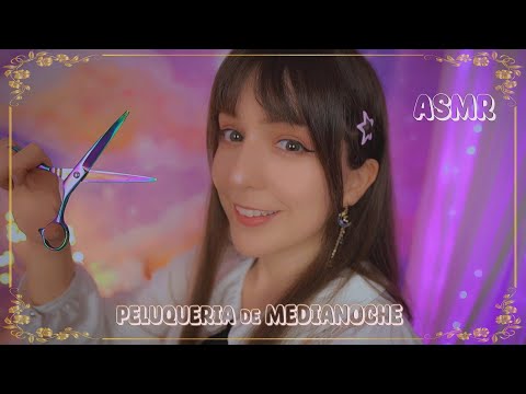 ⭐ASMR Peluquería de MEDIANOCHE🌃 [Sub] Corte de Cabello y Atención Personal para Dormir💜