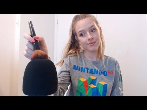 ASMR Mic Brushing & Breathy Whispers