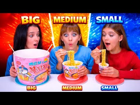 ASMR Big, Medium, Small Food Challenge | Best Candy Race Compilation