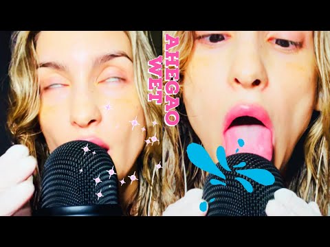 ASMR | LATEX AHEGAO SLOPPY MIC KISSING LICKING MOANING💦✨