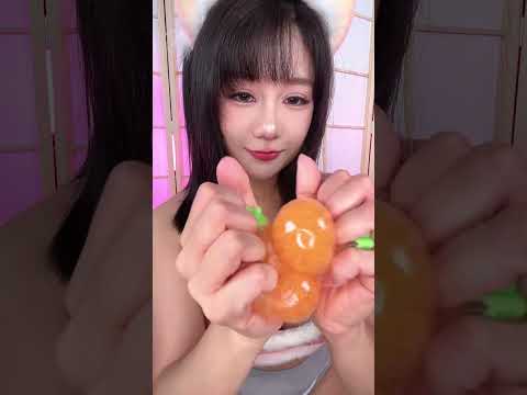 ASMR Crushing and Squeezing Orange #asmr #asmrsounds