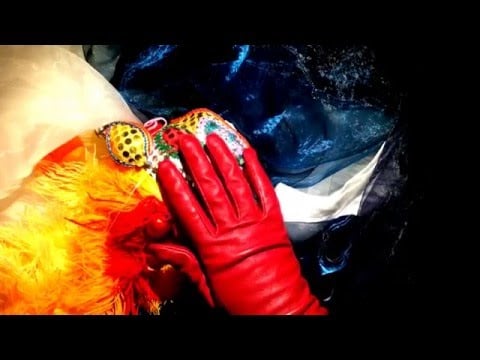 LEATHER GLOVES*♡ with gobbledygook language❣⃛(❛ั◡˜๑)  [[ASMR]]