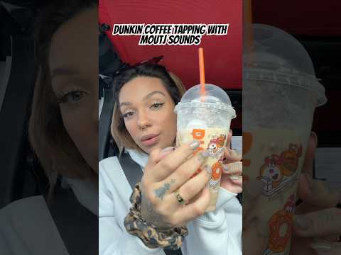 ASMR Dunkin Coffee Tapping 🫶🏽