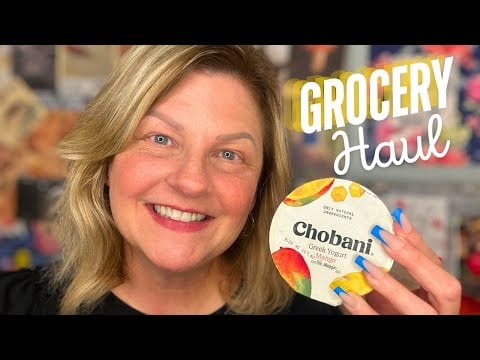 ASMR | Super Crisp Grocery Haul ft. Tingly New Products | Tapping with Long Blue-Tip Coffin Nails✨💗
