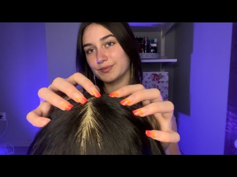 ASMR hair play and hair massage 💤