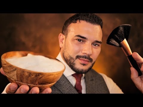 ASMR Face Treatment | Quiet Whispering - Brushing you Back to Sleep - Safest Place on Earth