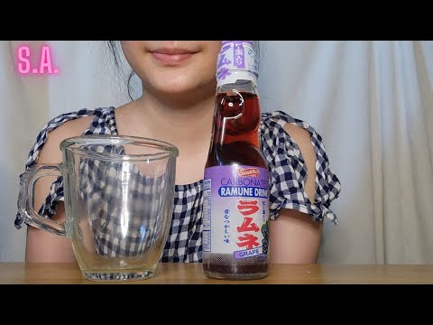 || ASMR || Grape Soda Drinking Sounds