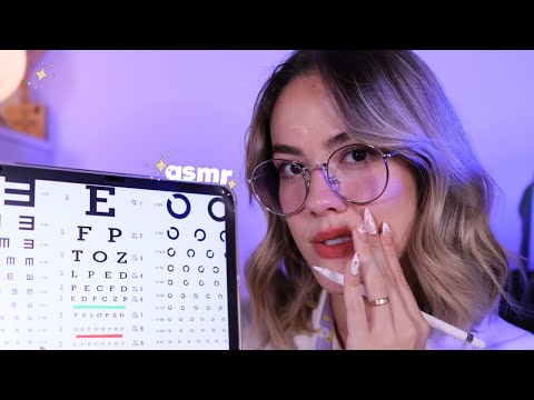 ASMR ROLEPLAY | Exame de vista completo na oftalmologista 🧐👩🏼‍⚕️ voz suave e visual triggers