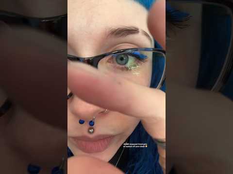 ASMR obsessed friend gets an eyelash off your cheek 🤨 #shorts #asmr