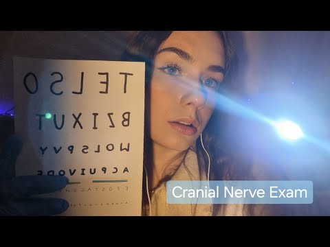 ASMR - More Detailed Cranial Nerve Exam ✨️