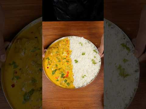 ✨ ASMR Kadhi Chawal | Creamy Dahi Kadhi & Steamed Rice | Satisfying Cooking Sounds #shorts #asmr